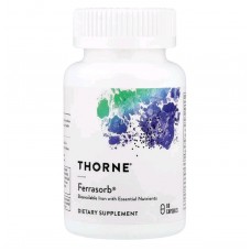 Ferrasorb, залізо з кофакторами, 60 капсул THORNE